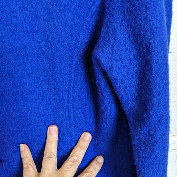 COBALT | Boiled Wool Cardigan / Jacket | M | EUC | Appleseed's| Y2K Vintage - Picture 6 of 8